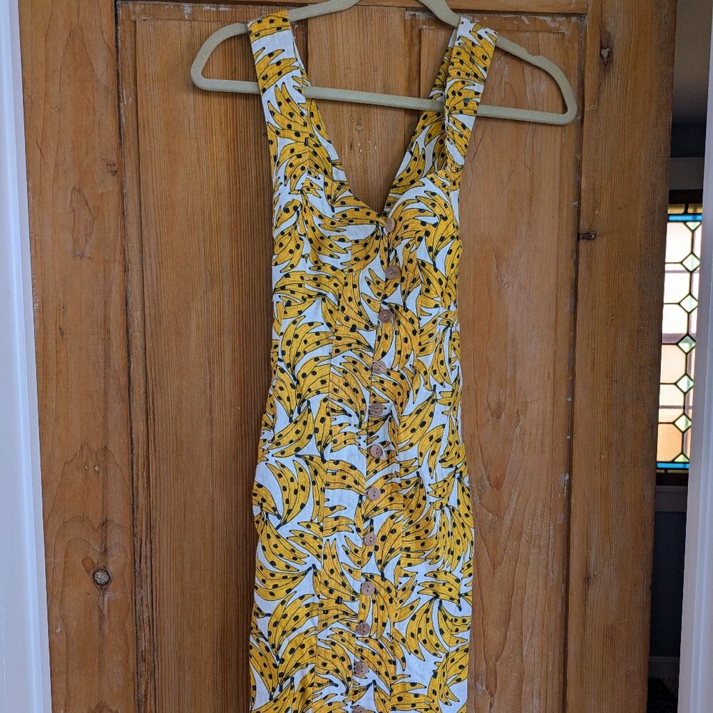 Farm Rio Linen Banana Dress